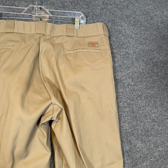 Dickies Pants Mens 40x28 Beige 874 Original Fit Work Pants Pleated - Picture 9 of 12